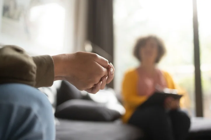 an individual in a counselling session