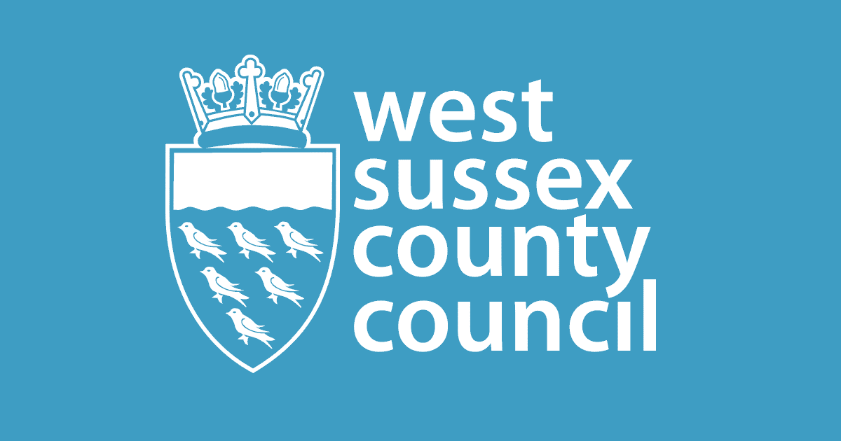 West Sussex County Council logo in blue