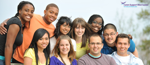 Diverse group of people smiling