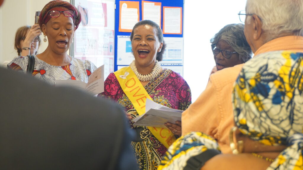 Gallery showing images from BHM exhibition singing 