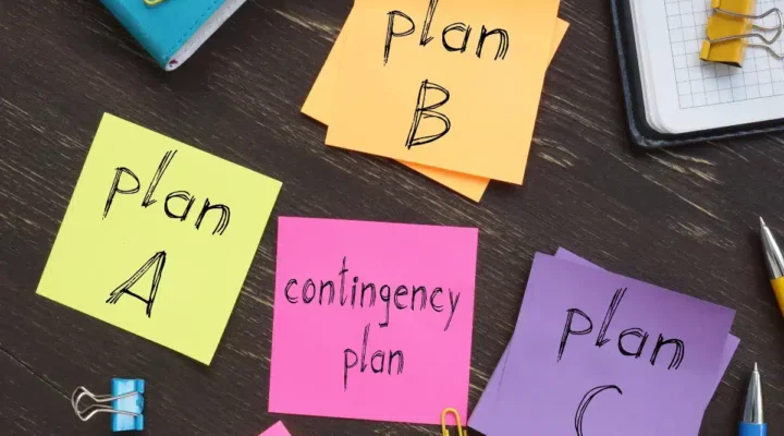 Image of post it notes, plan a, plan b