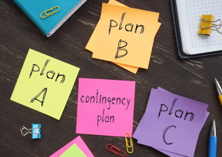 Image of post it notes, plan a, plan b