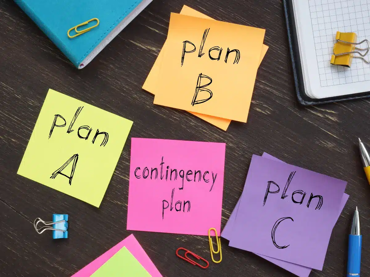 Image of post it notes, plan a, plan b