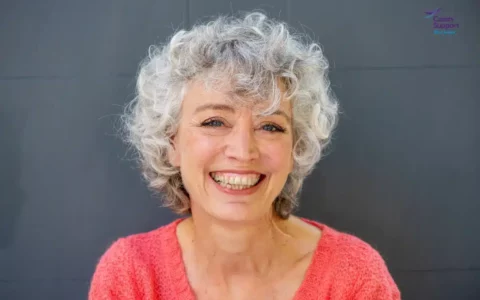 woman smiling