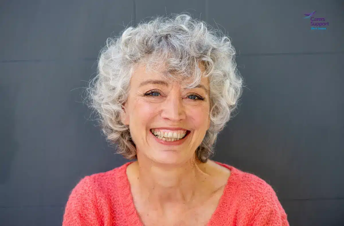woman smiling