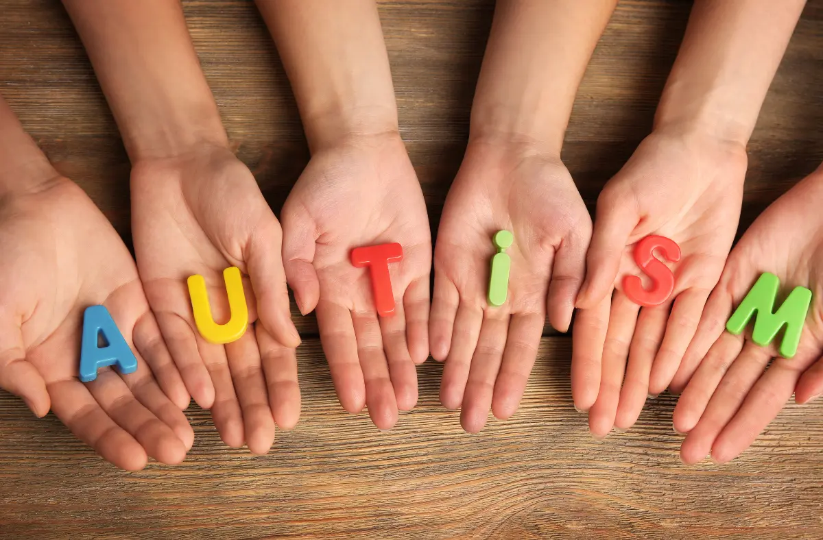 Hands spelling autism